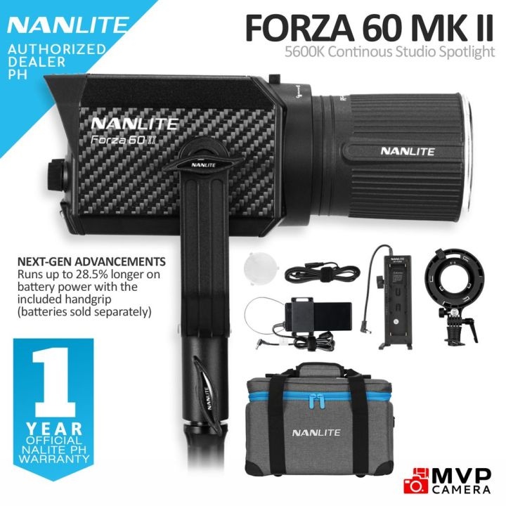 [NEW UPGRADED] Nanlite Forza 60 II Mark 2 Daylight LED Light MVP CAMERA ...