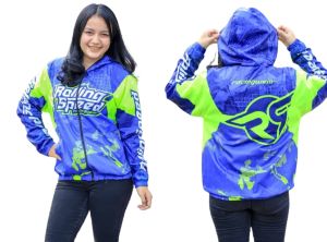 Rollingspeed Jaket Racing Terbaru Bahan Jersey Tebal Gratis Stiker