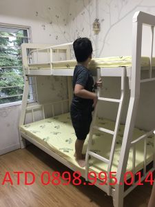 GIƯỜNG 2 TẦNG SẮT HỘP DÀY DẶN CHẮC CHẮN GIÁ RẺ TẠI XƯỞNG HCM