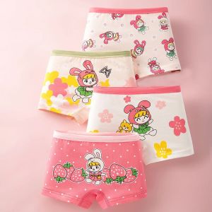 4pcs Cotton Girls Soft Panties Baby Lovely Character Pattern Cartoon Panty Students Boxer Briefs Kids Underwears Children Boxers2026