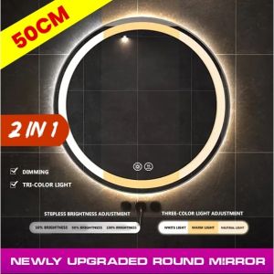 LED bathroom mirror round smart vanity mirror bedroom vanity mirror ho bathroom mirror wall mirro