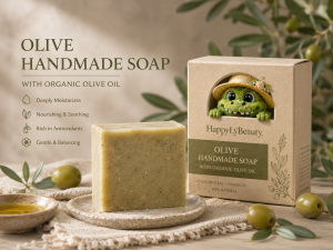 Olive Oil Soap Bar 72% Pure Olive Oil Marseille Handmade Soap Gentle Moisturizing Face & Body Soap for Sensitive Skin Vegan HappyLyBeauty