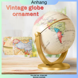 World globe map with rotating support geography education learning toys home office ideal miniature model gift