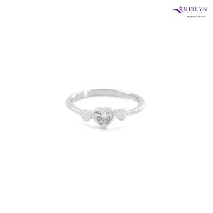 MEILYN Cincin Fashion Motif Love Ring Perak 18K 0222240177