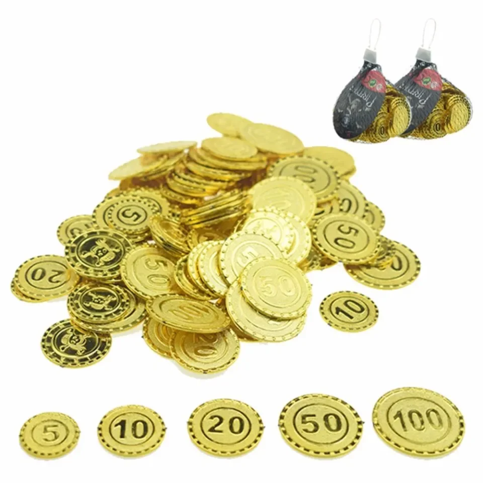 Bronze triple Coins Plastic