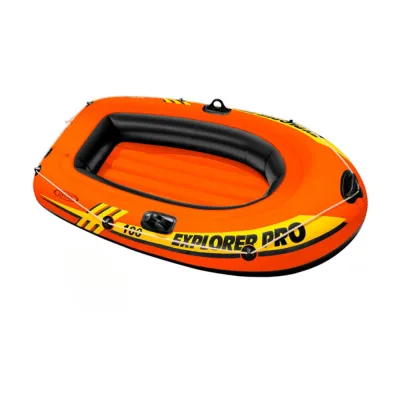 Intex Inflatable Boat Set EXPLORER Fishing Or Kayak Boat With Aluminium Oars And Hight Output Air Pump