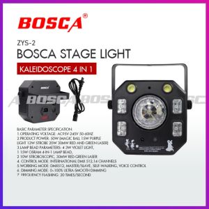 BOSCA Stage Light Kaleidoscope 4in1 Laser Lamp Stage equipment DJ Bar Party ZYS-2