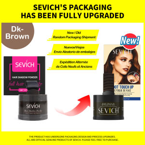 Sevich Instant Hair Shadow Powder Duo Pack - Waterproof Hairline & Beard Thickener Black/Brown