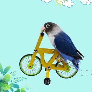 NCUMBE เคล็ดลับการศึกษา สร้างสรรค์และสร้างสรรค์ การฝึกความฉลาดของนก ของเล่นเท้ากรงเล็บนก ของเล่นฝึกสติปัญญา แลนด์มาร์คนก อุปกรณ์สำหรับสัตว์เลี้ยง ของเล่นฝึกสัตว์เลี้ยง ของเล่นจักรยานนกแก้ว ของเล่นนกของเล่น