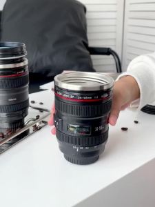 Hot Thermal Cup Thermos Water Bottle Camera Cup with Cover Coffee Mug Stainless Steel Travel Tumbler Drinkware Accessories2026