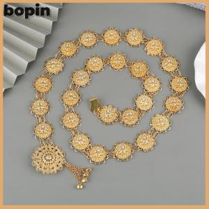 Bopin Sarong Truyền Thống Màu Vàng vành đai đồ trang sức cổ điển khóa vành đai Vòng cổ cho người phụ nữ trang trí