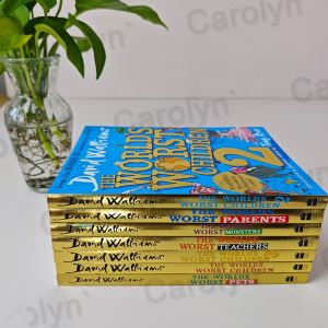 7 Books/set David Williams Color Edition of The WorldS Worst Children Elementary Humor hot stamping