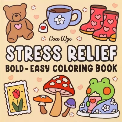 Educational Coloring Book Relaxation Drawing & Cute Doodle Graffiti 46 Pages