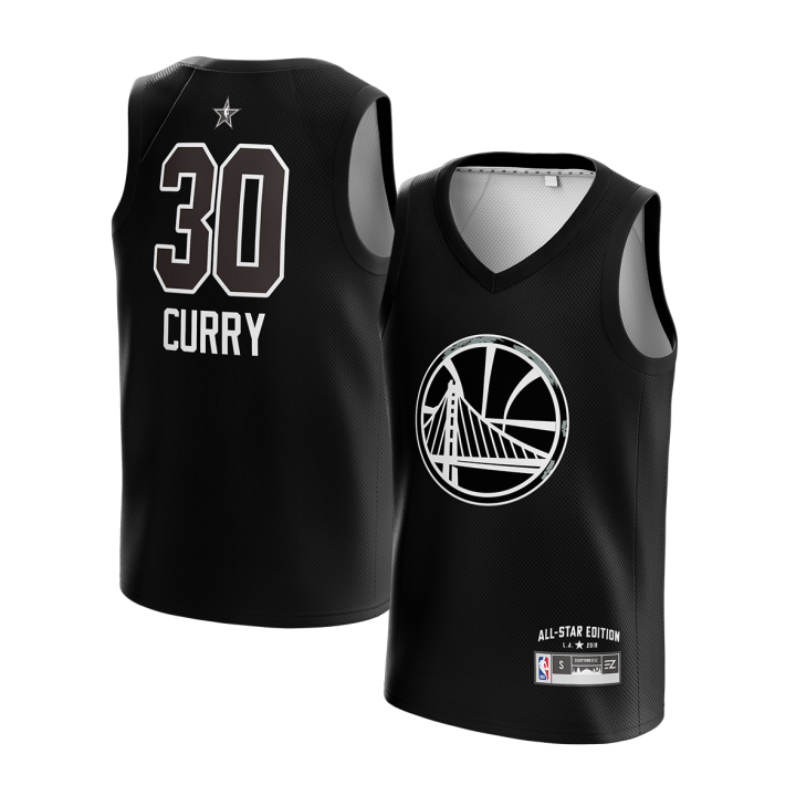 Jersey Stephen Curry GSW Warriors Allstar 2018 #30 HITAM BLACK