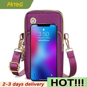 PkYeG Waterproof Nylon Women Crossbody Phone Shoulder Bag Small Pouch Case Belt Wallet