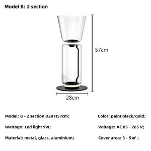 ⚡Nordic Glass Shade Floor Lamp Modern Minimalist Led Lustre Bedroom Bedside Lamp Living Room Indoor Decor Standing Light