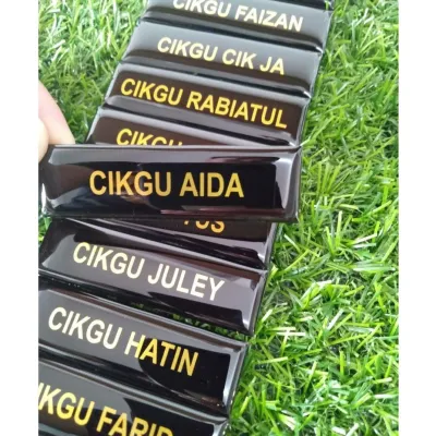 NAME TAG EPOXY ACRYLIC CIKGU (70X20MM)