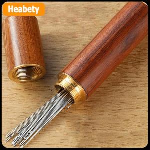 【2-3 ngày giao hàng】 30Pcs Sliver Mù Kim May Thép Không Gỉ Bên Lỗ Người Già Tự Threading Kim Khâu Pin DIY May Beading Công Cụ