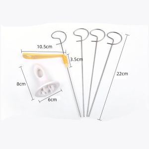 6Pcs/Set Space-Saving Potato Cutter Handheld Design No Electricity Needed