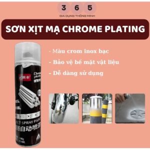 Chai sơn xịt mạ màu INOX công nghệ NANO bạc tráng gương chai xịt làm mới inox sơn bóng như inox chống gỉ sét
