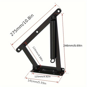Sofa lift mechanism telescopic hinge support rod