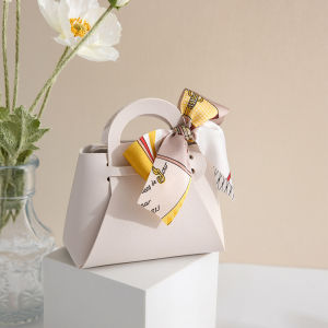 Mini Gift Bag/Mini Wedding Bag/Colorful Scarf Ribbon Gift Bag/Doorgift Bag/ Beg Kahwin/ Candy Gift bag/ Kotak Telur Bag Kenduri/Leather Gift Bag