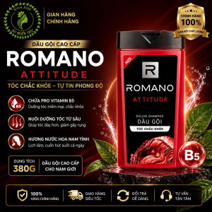 Dầu Gội Romano 380g Classic/Attitude – Hương Nam Tính Tóc Sạch Thơm Lâu