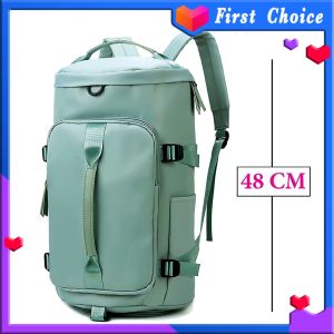 Korea Fashion Travel Backpack Large Capacity Luggage Multi Function Bag Gym Duffel Bag Weekender Bags Backpack Travel Bags Short Trip Bag