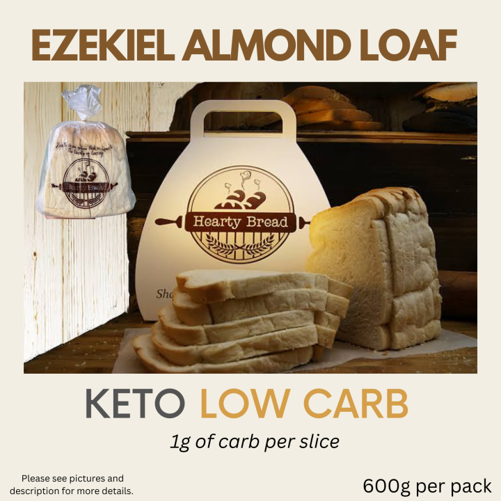 Almond Loaf Ezekiel Keto and Low carb Bread FDA CERTIFIED/Sugar Free