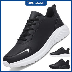ORNGMALL Shoes for Men Sneakers High Quality Comfortable Casual Shoes Lace-Up Black Fashion Walking Running Shoes for Daily Life and Sports 39-48