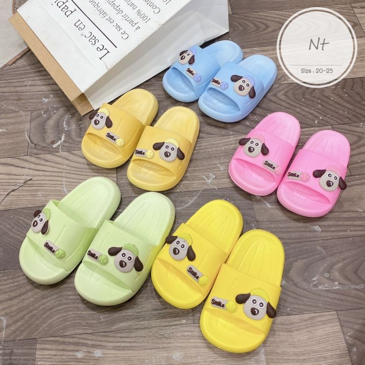 Dép bánh mì siêu nhẹ cho bé gái hình cún nhí siêu mềm êm chân | Lazada.vn