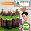 Fish Amino Acid(FAA) with Pure Molasses (1000ML) - Foliar Fertilizer FISH AMINO ACID FOR PLANTS, ANIMALS with PROBIOTICS. FREE RICE HULL. 