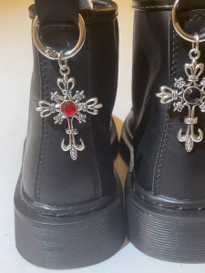 Gothic Tôn Giáo Giày phụ kiện khởi động gót chân trang trí Gothic Giày quyến rũ handmade kẹp giày thích hợp cho giày trang trí