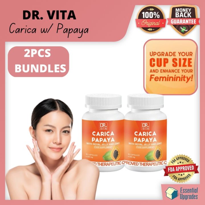 in 100 Safe Authentic Dr. Vita Carica Papaya Breast Enhancer Safe FDA