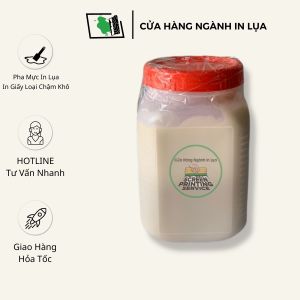 Kem in giấy pha loãng mực in lụa trên giấy kraft thùng carton thiệp cưới - Chậm Khô