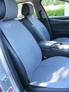 【12h】Car Front and Rear Seat Covers Universal Linen Non-slip Washable Cushion Set Car Seat Cover Kusyen Kereta