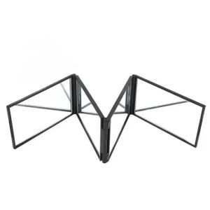 4 Way Mirror 360 Degree Handheld Desktop Portable Foldable Makeup Mirror for Self Hair Cutting Makeup Mirror
