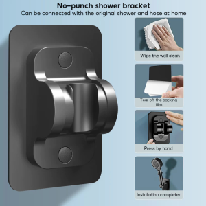 【FREE GIFT】4 in 1 Shower Head Set 5-speed Booster Shower Bathroom Shower Set One-key Water Stop