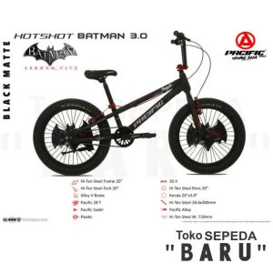 TB - Sepeda BMX PACIFIC HOTSHOT BATMAN 3.0 Ukuran 20 Inch