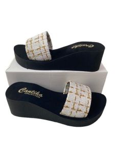 Cantika Sandal Selop Wedges Import Wanita Terbaru