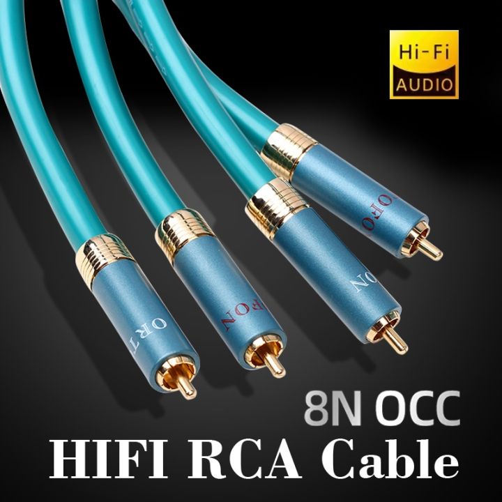 【YF】 DIYLIVE HiFi 8N OFC Ortofon RCA audio cable high end CD amplifier