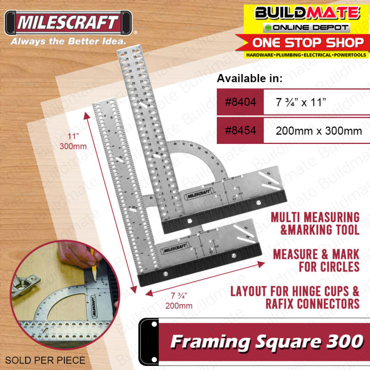 Milescraft Framing Try Square Metric Imperial