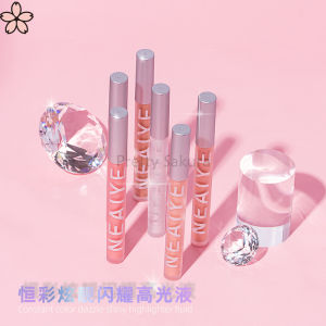 【Pretty Sakura】4 Colors Glitter Liquid Highlighter Body Shimmer Makeup Face Contouring Brighten Concealer Highlight Base Bronzer Cosmetic