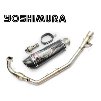 Exhaust Yoshimura FZ150 Yamaha Full System Tabung Muffler FZ150I Carbon Fiber Manifold Ekzos Accessories Link Pipe FZ150