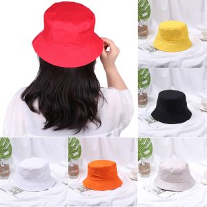 NAMSHEVA Women Men Casual Outdoor Sunscreen Sun Caps Fisherman Cap Bucket Hat Candy Color
