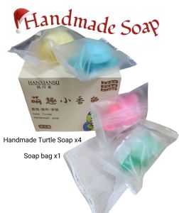 儿童卡通可爱摆件便携精油手工香皂 Little Turtle Soap Handmade Soap Turtle Soap Kids Soap Bath Cute Fragrant Soap Cute Classic Style Turtle Soap