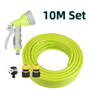 50M Garden hose Watering spray gun set Elastic hose thickening PVC Hose Car wash Motorcycle Wash 1/2Inch Household hose
