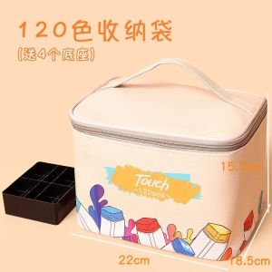 210 Slot Large-capacity Marker Storage Bag Watercolor Pen Finishing Student Portable Leather Bag Waterproof and Durable2026