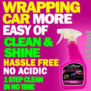 Wifey Car Wrapping Cleaner & Detailing 100% Original Car Wrap Protector Sticker Cleaner Non-greasy