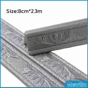 R.E. ขอบบัว วอลเปเปอร์ พร้อมส่ง ขอบบัวติดผนังกาวในตัว แบบกันน้ำ ความยาว 2.3m skirting line